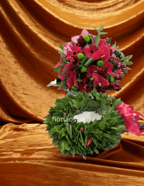 Bouquet  + coroncina laurea 