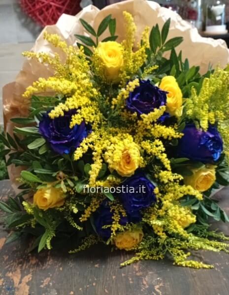 Rose gialle e blu 